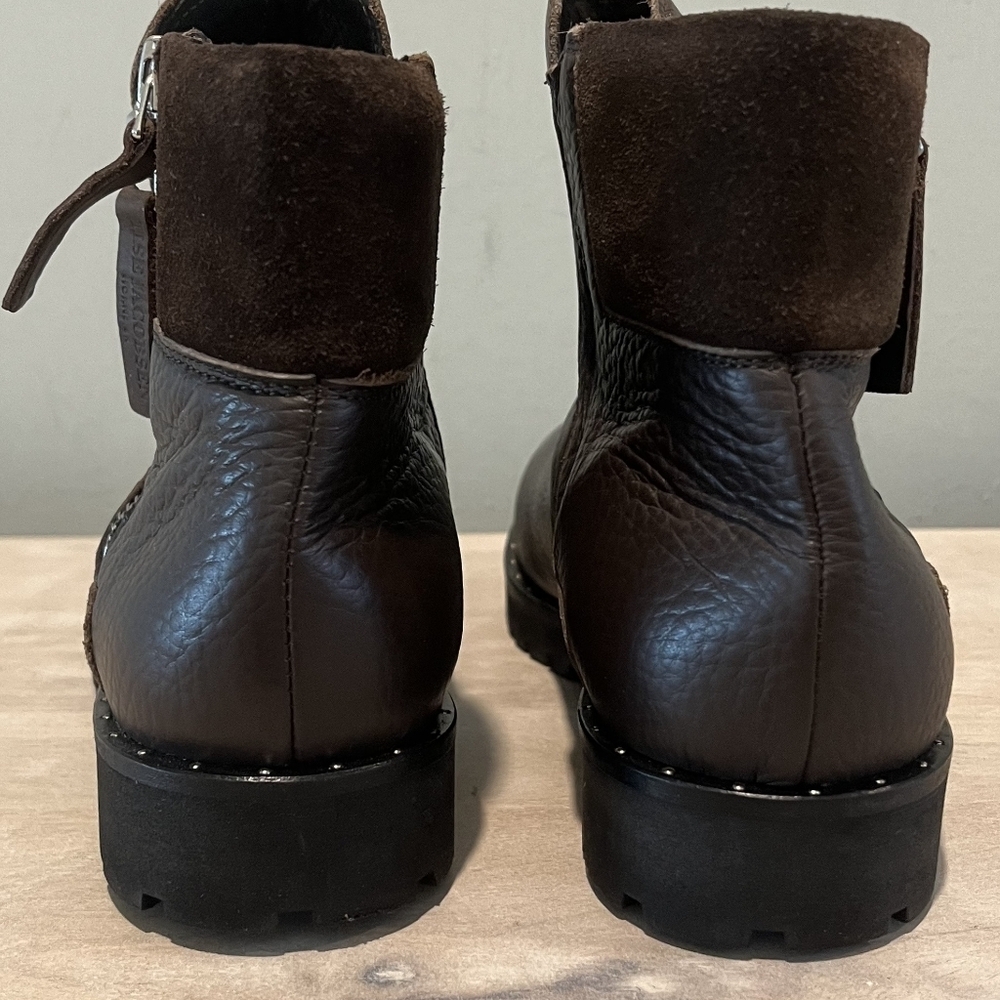 Ilsa Jacobsen Brown Leather‎ Chelsea Zip Ankle Up Boot Size 7.5US/38EU/5UK.… - Picture 3 of 16